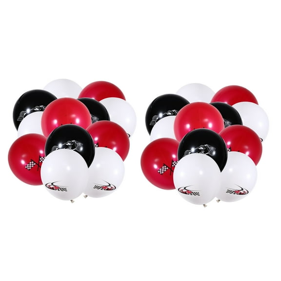 Raindrops 24pcs Race Car Balloons Racing Theme Balloon Kit for Birthday Party