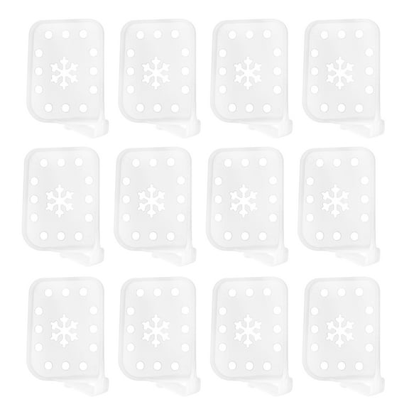 Raindrops 25 Pcs Door Refrigerator Divider Fridge Storage Shelves 7.7x5.5cm Transparent