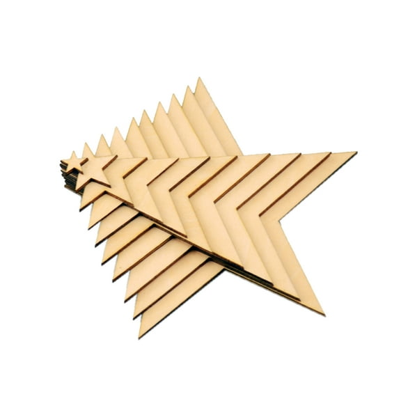 Raindrops 25 Pcs Five-pointed Star Crafts Decor Green Plant Decoration Artificial