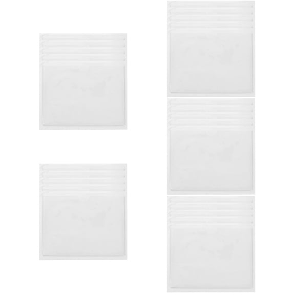 Raindrops 25 Pcs  Logistics Identification Card Pockets Reusable Label Covers Practical Cards Holders Card Sleeves