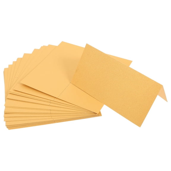 Raindrops 25 Pcs Name Card for Table Gold Seating Tags Office Banquet Golden