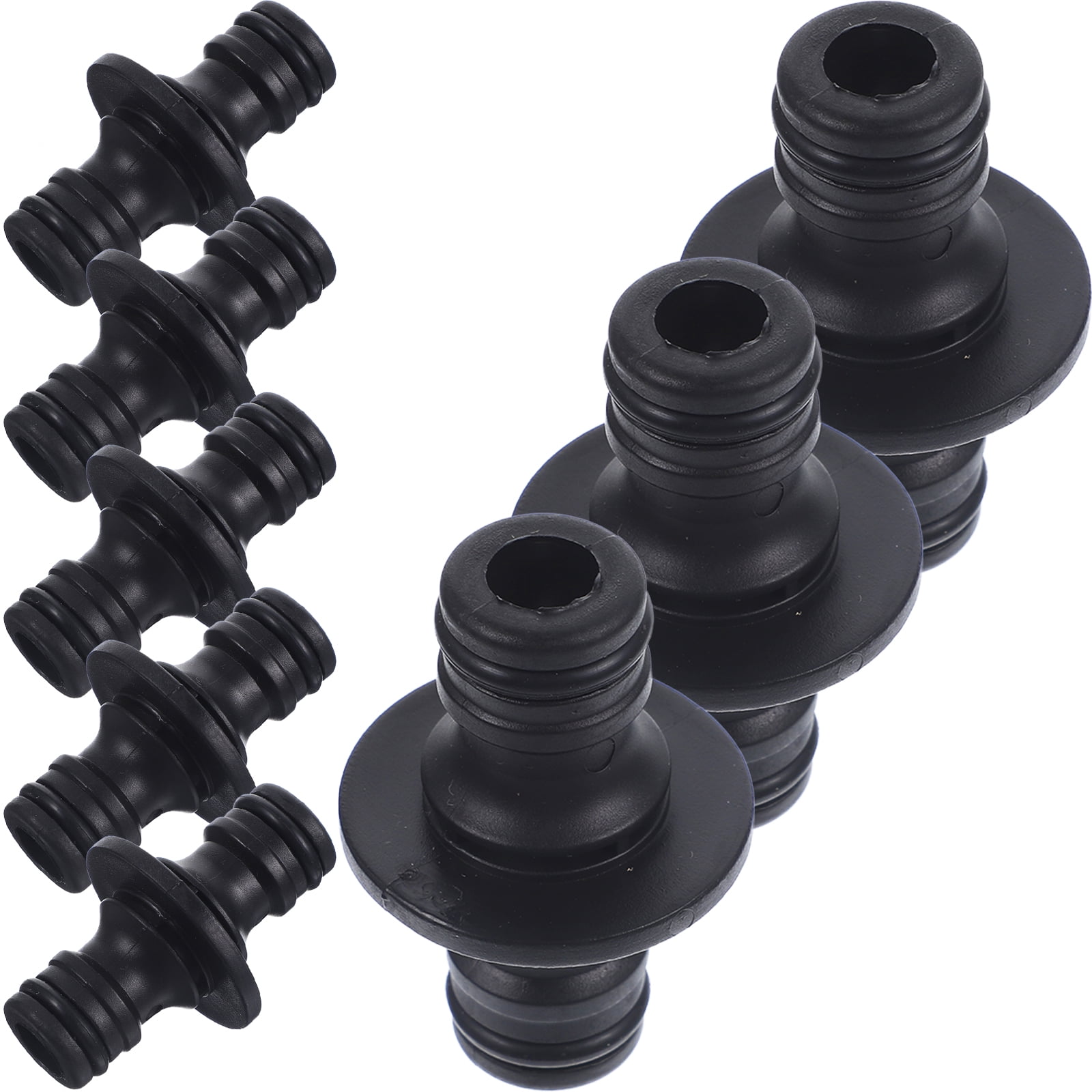Raindrops  25 Pcs Two-way Joint 2-way Repair and Extension Water Pipe Quick 25pcs (black) Sewer Hose