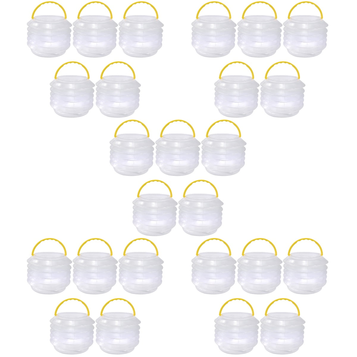Raindrops 25 Sets Foldable Buckets Brush Washing Bucket Collapsible ...