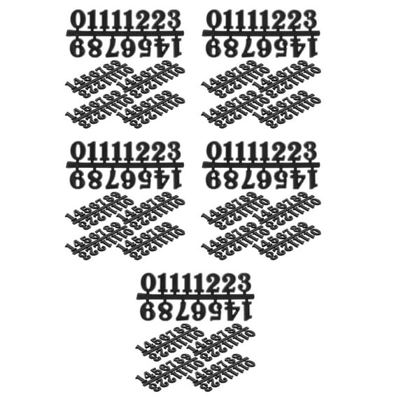 Raindrops 25 Sets Replacement Clock Number DIY Clock Number Digital Clock Numbers