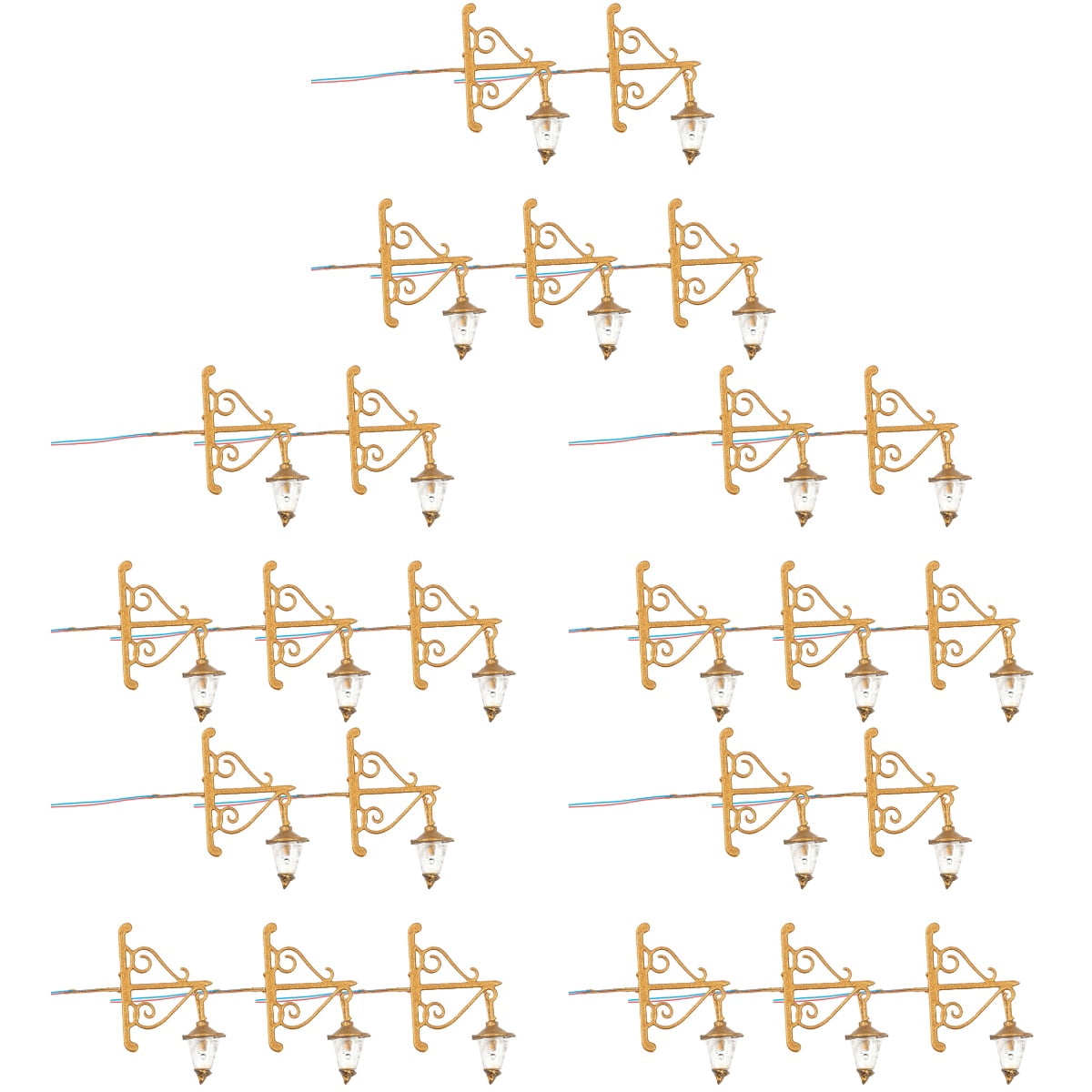 Raindrops 25 pcs Mini House Wall Lamps Miniature Wall Lights Mini House ...