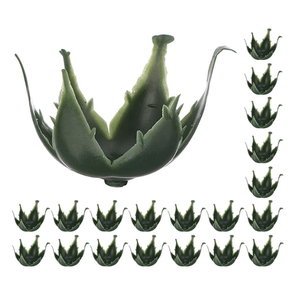 FOMIYES 250 Pieces Green Plastic Artificial Flower Sepals for Wedding Decor, Floral Arrangements, Crafts and Home Decoration