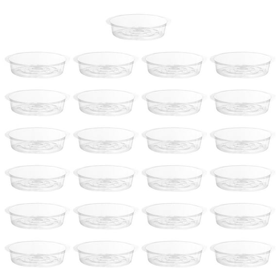 Raindrops 25Pcs Transparent Plastic Planter Liners for Classic Style Flower Pot Accessories