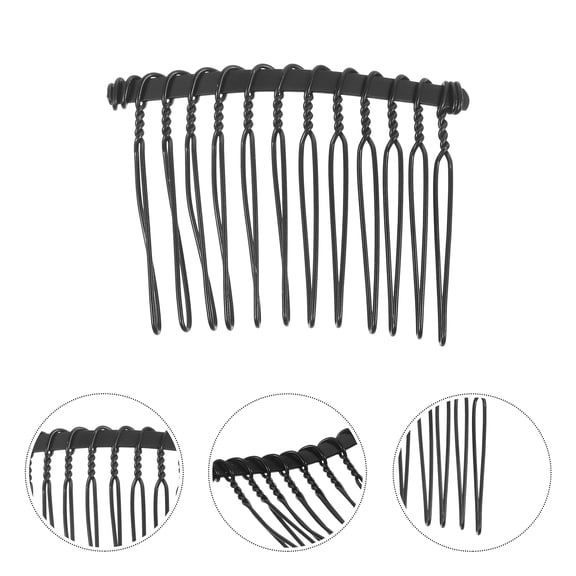 Raindrops 25pcs Decorative Hair Combs Metal for Women Daily Use Anchoring Tiaras