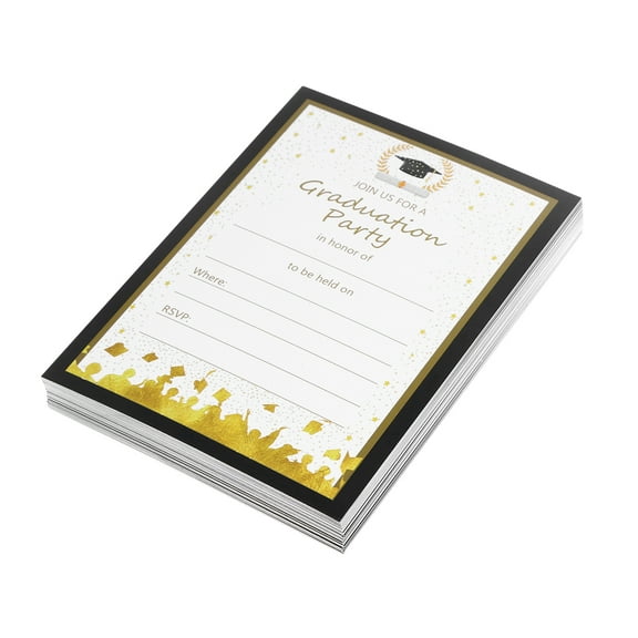 Raindrops 25pcs Graduation Party Invitations Cards Graduation Party Favors