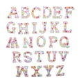 thumbnail image 1 of Raindrops 26 Alphabet Letter Rhinestone Embroidered Patch Applique for Clothes & Backpack, 1 of 7