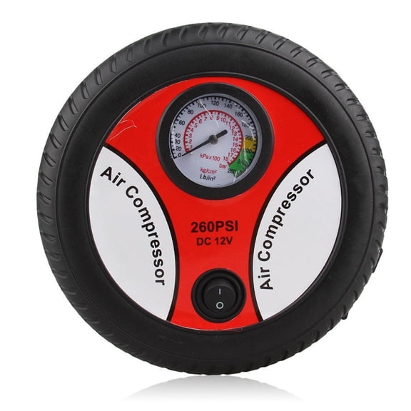 Raindrops 260PSI DC 12V Air Compressor Pump Portable Tire Inflator for Car
