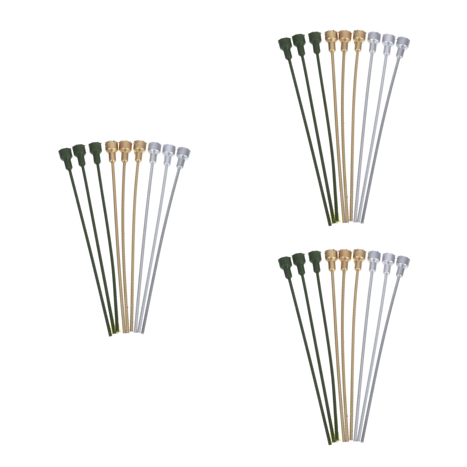 Raindrops 27-Piece Plastic Flower Stems Set for Floral Crafts, Landscape, Bouquet Making, Table Decorations, and Flower Arrangements