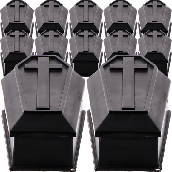 Raindrops 28 pcs Halloween Plastic Coffin Prop Coffin Candy Box Party Prank Prop Decorative Props