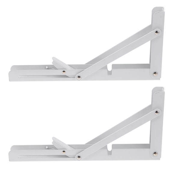 FOMIYES 2PCS Folding Shelf Brackets for Homeowners with Space Utilization Features