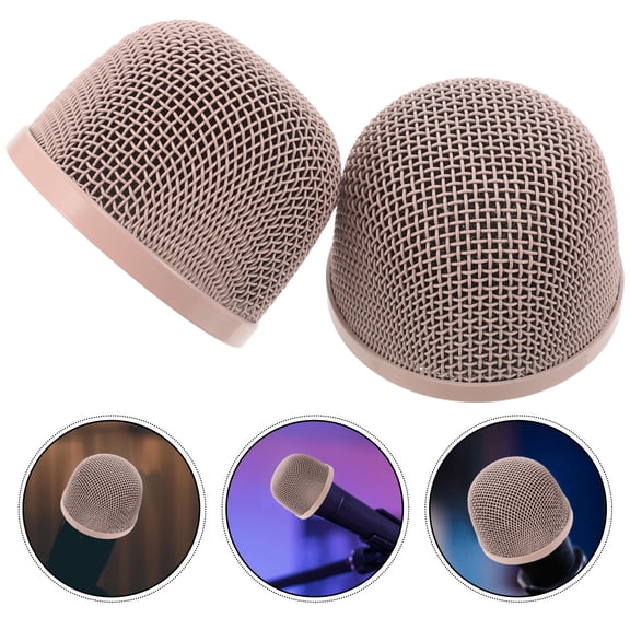 Raindrops 2-Pack Metal Microphone Windproof Grill Mesh Replacement for Clear and Crisp Audio Quality