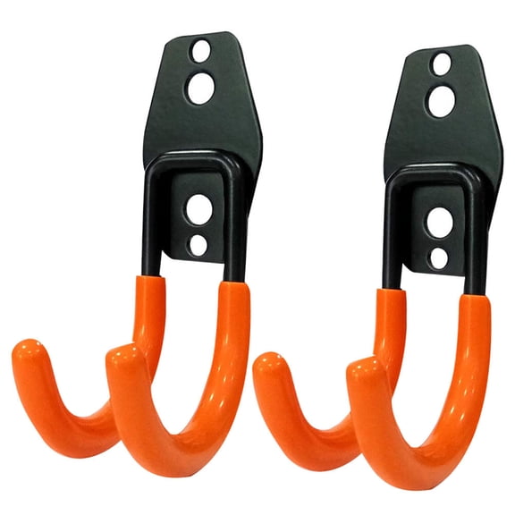 Raindrops 2-Pack Multi-Function Metal Wire Hooks for Wall Storage and Organization, Round Tool Hangers