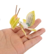 Raindrops Lifelike Praying Mantis Figurine Assorted Color Plastic Insect Model for Nature Exploration 2Pcs