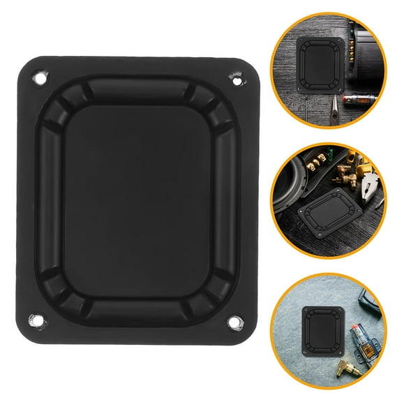 Raindrops 2PCS Rectangular Bass Radiator Speaker Passive Subwoofer Diaphragm Plate for Car Speaker Replacement Enhanced Sound for Various Devices