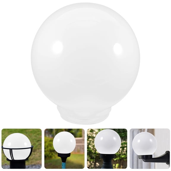 Raindrops 2PCS Round Lampshades Thread Opening Acrylic Replacement Globe Lamp Covers