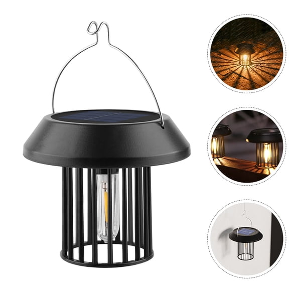 Raindrops 2PCS Solar Powered Hanging Lanterns Outdoor Lights Garden Patio Yard Decorative Lights Camping Solar Lanterns for Patio Yard Porch