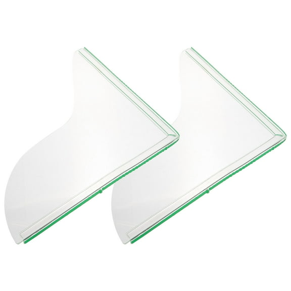 Raindrops 2Pack Bathroom Tub Splash Guards Transparent Water Blocker Simple Style Homeowners