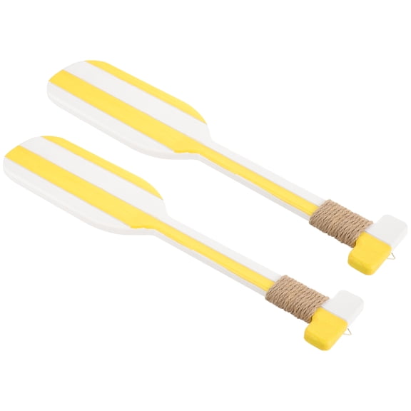 FOMIYES 2Pcs Vintage Paddle Crafts Wooden Ocean Themed Decor for Living Room Wall Decoration