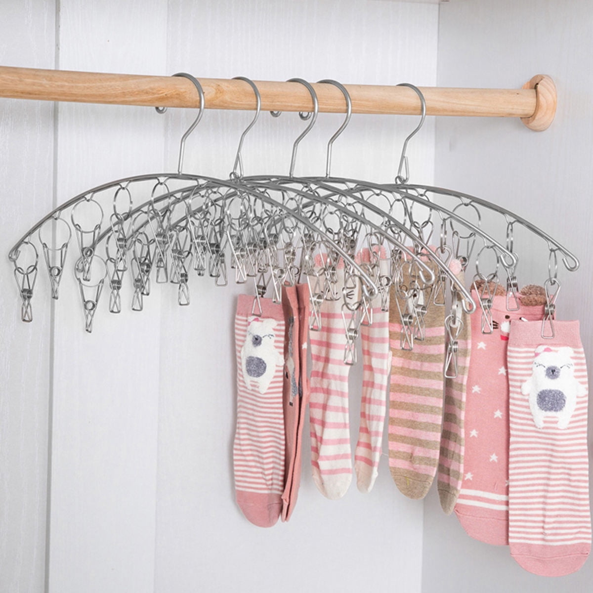 Raindrops 2Pack Stainless Steel Drying Rack Silver Arch for Clothes and ...
