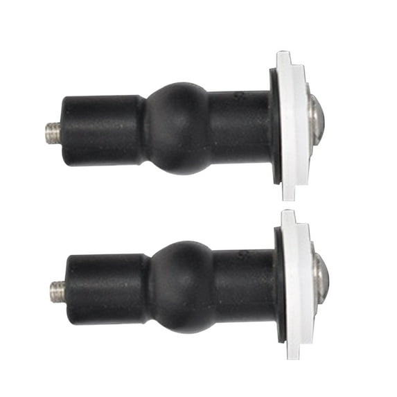 Raindrops 2Pack Toilet Seat Fixing Bolts Metal Black for Bathroom Maintenance Tasks