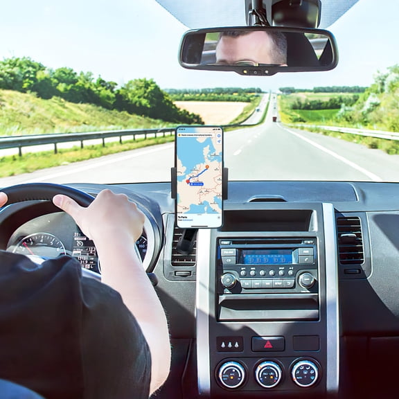 Raindrops 2Pcs Arm Mount for Phone Navigation Support Black Plastic Extension Arm