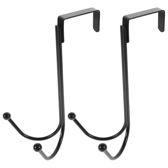 Raindrops Black Metal Wall Hooks Set of 2 - Decorative Coat and Hat Hangers for Entryway, Bedroom, or Bathroom