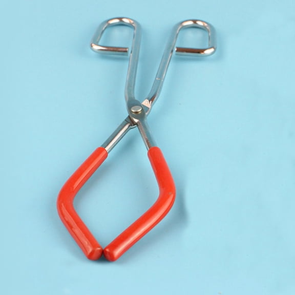 FOMIYES 2Pcs Durable Red Flask Tongs Beaker Holder Clamps for Secure Laboratory Use