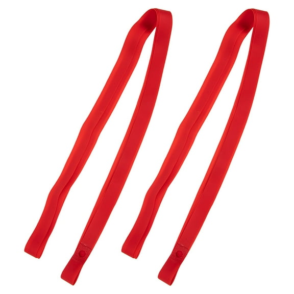 Raindrops PVC Bike Tire Liner Red Puncture-Proof Toughness for Bikes 2Pcs