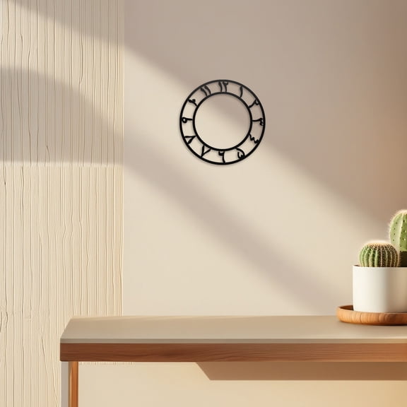 Raindrops 2Pcs Black Acrylic Mirror Clock Face Stickers Round Arabic Numeral Wall Decoration Decal