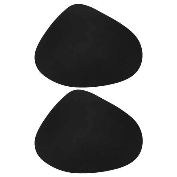 Raindrops Black Table Mats Heat Resistant Non Slip for Manicure 2Pcs