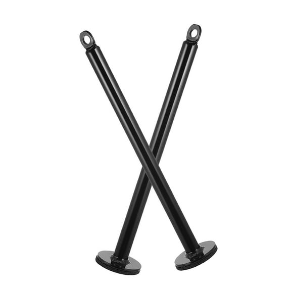Raindrops 2Pcs Black Fitness Loading Pin Metal Weight Plate Rod for Muscle Training Equipment