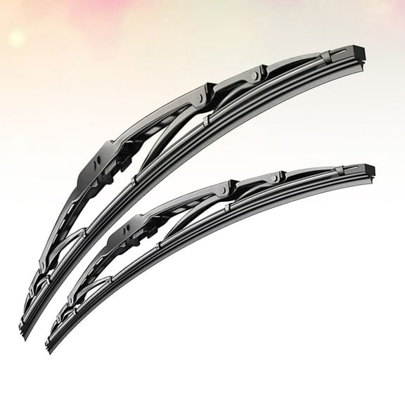 Raindrops 2Pcs Black POM Steel Windshield Wipers for High-speed Driving 19.68x1.18x0.39in