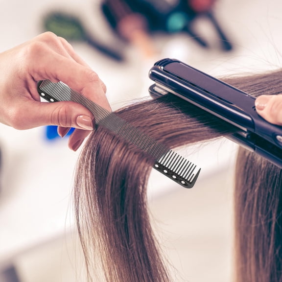 Raindrops 2Pcs Anti Static Plastic Hair Combs Fine and Coarse Teeth Styling Comb Set Black