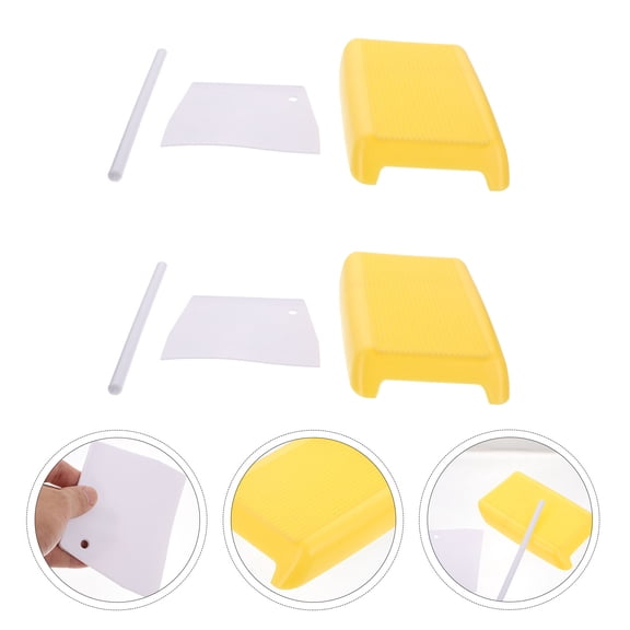 Raindrops Pasta Board Abs Yellow For Chefs 2Pcs 6.3X4.1X0.8In