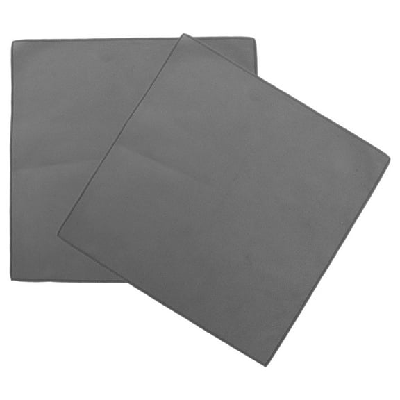 Raindrops 2Pcs Thick Grey Microfiber Towels for Car Washing Cleaning Absorbent Cloths for Interior and Exterior