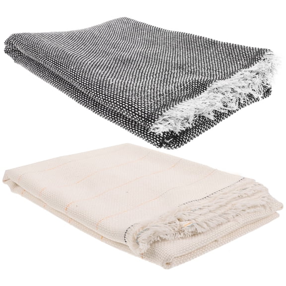 Raindrops 2Pcs Lightweight Carpet Supplying Nonslip Floor Mat Cloth for Cold Weather Use