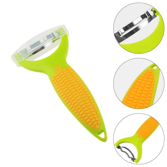 Raindrops 2-Pack Corn Peelers with Stainless Steel Blades and Colorful Ergonomic Handles for Easy Kitchen Prep