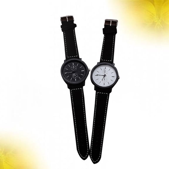 Raindrops Premium Couple Watch Adjustable Band Precise Timekeeping 2Pcs