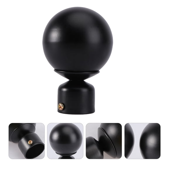 Raindrops 2Pcs Decorative Window Finials Iron Round Simple Room