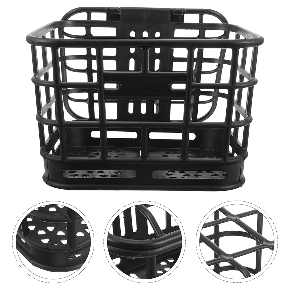 Raindrops 2-Pack Detachable Plastic Front Bike Basket with Large Capacity 12.2x10.4x9.4in for Cycling Accessories
