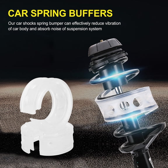 Raindrops 2Pcs Driving Stability Improvement Spring Bumper Buffers for Rubber 12X12cm
