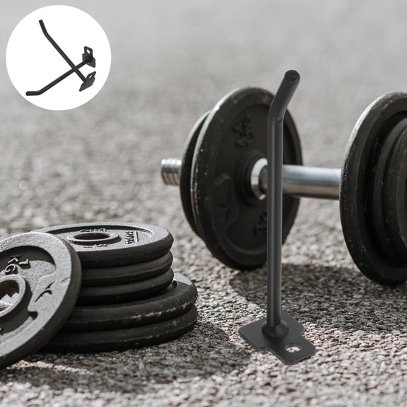 FOMIYES 2Pcs Dumbbell Rack Weight Plate Holder Attachment Steel Black for Home Gym Rack Upgrade