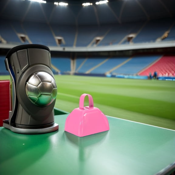 Raindrops Loud Pink Metal Bells for Football Games and Sporting Events 2Pcs