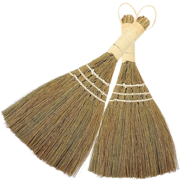 Raindrops Sweeping Brush Indoor Dust Brush Miscanthus 2Pcs for Kitchen Cleaning