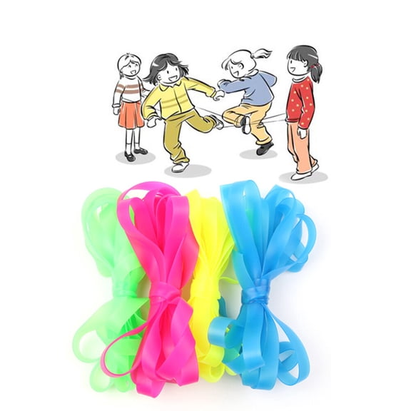 Raindrops 2Pcs Green Durable Elastic Ropes for Skipping and Fitness Training