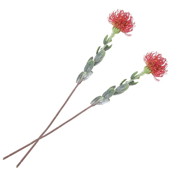 Raindrops 2-Pack Red Fall Floral Stems Artificial Flowers for Indoor Home Decoration and Seasonal Autumn Arrangements